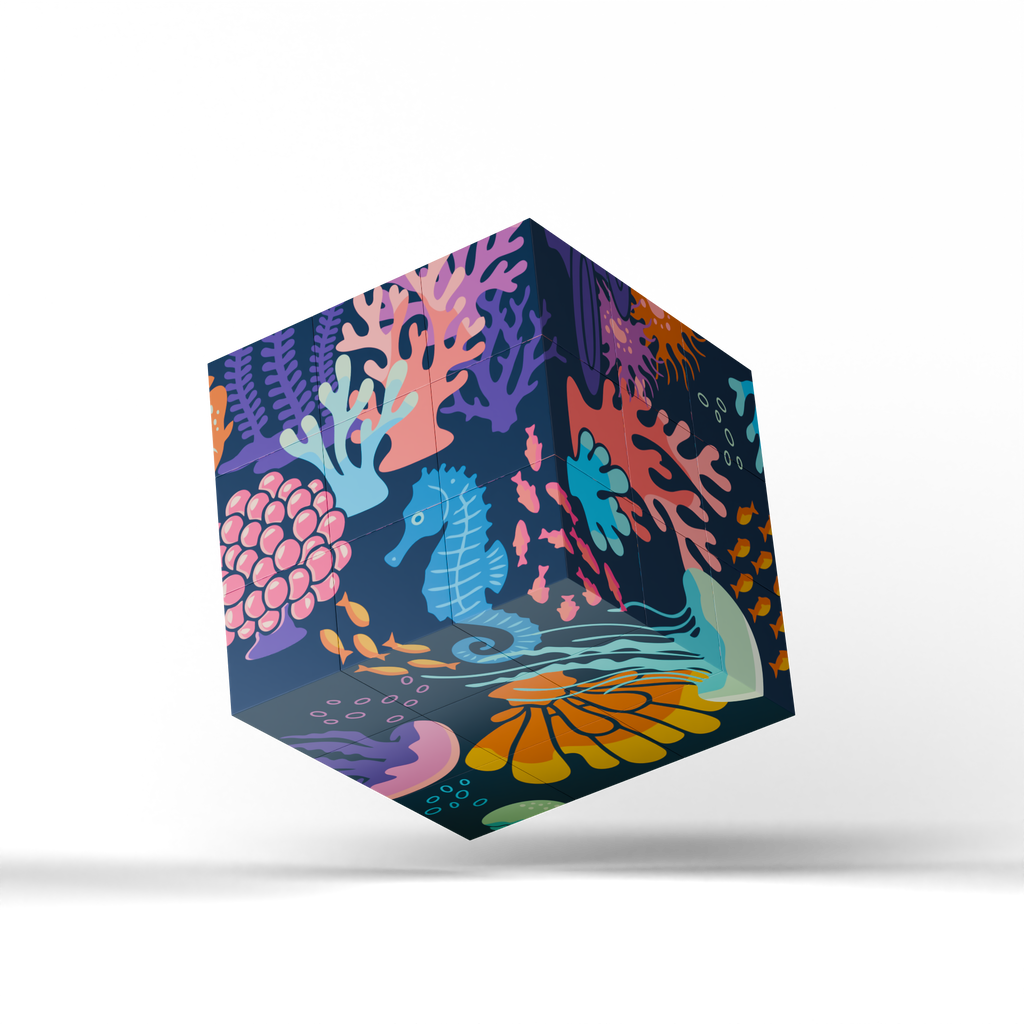 Magnetic Puzzle Cube - Aquatic Worlds