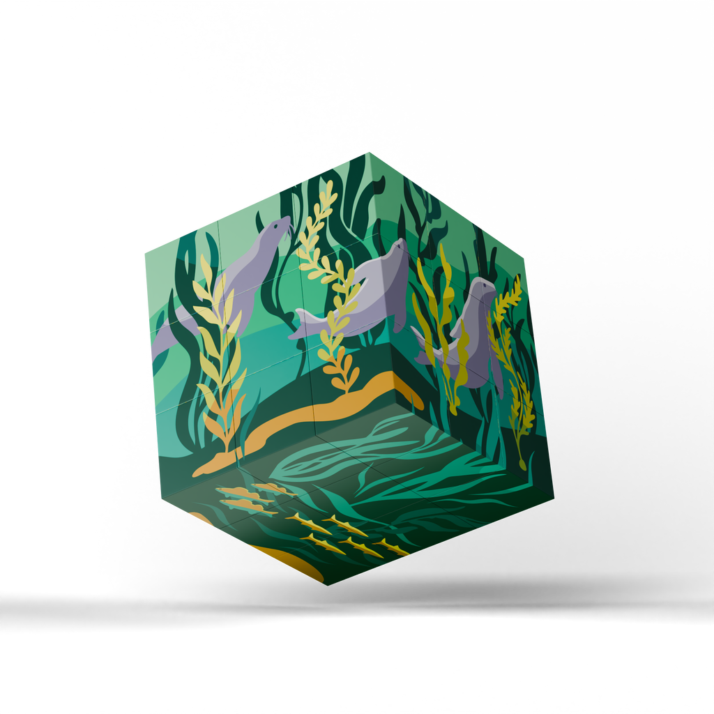 Magnetic Puzzle Cube - Aquatic Worlds