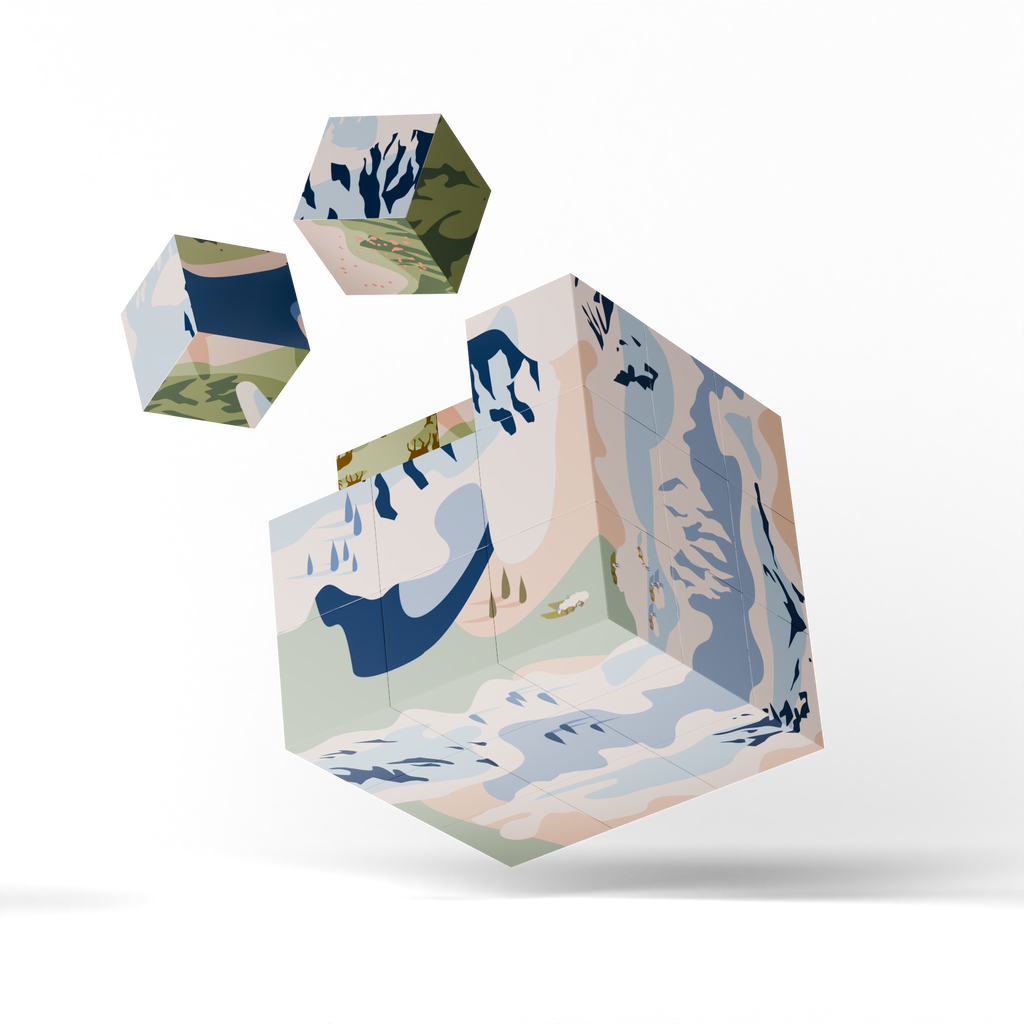 Magnetic Puzzle Cube - Seasonal Summit