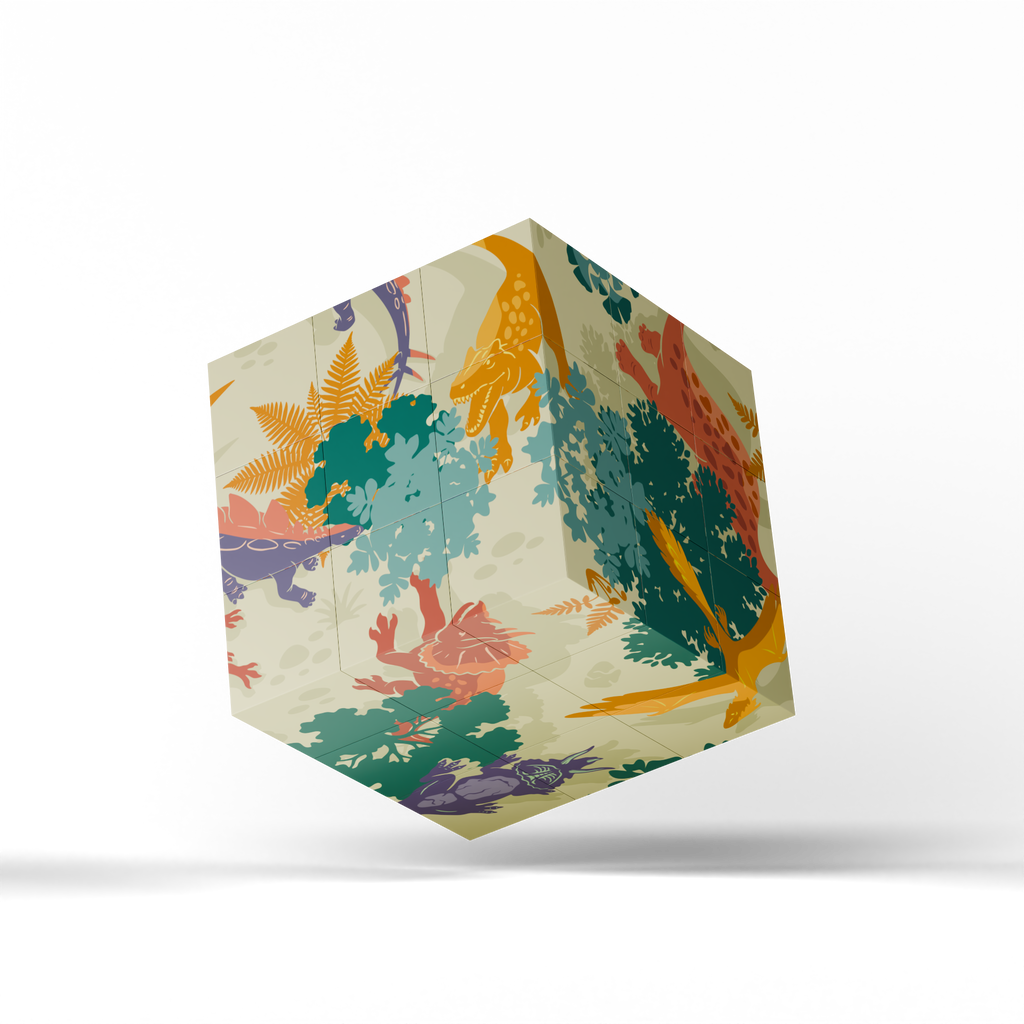 Magnetic Puzzle Cube - Jurassic Journey