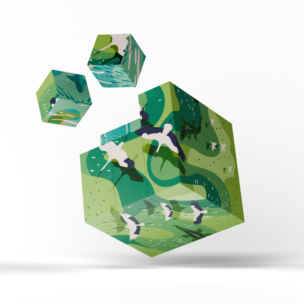 Magnetic Puzzle Cube - Tide & Tangle