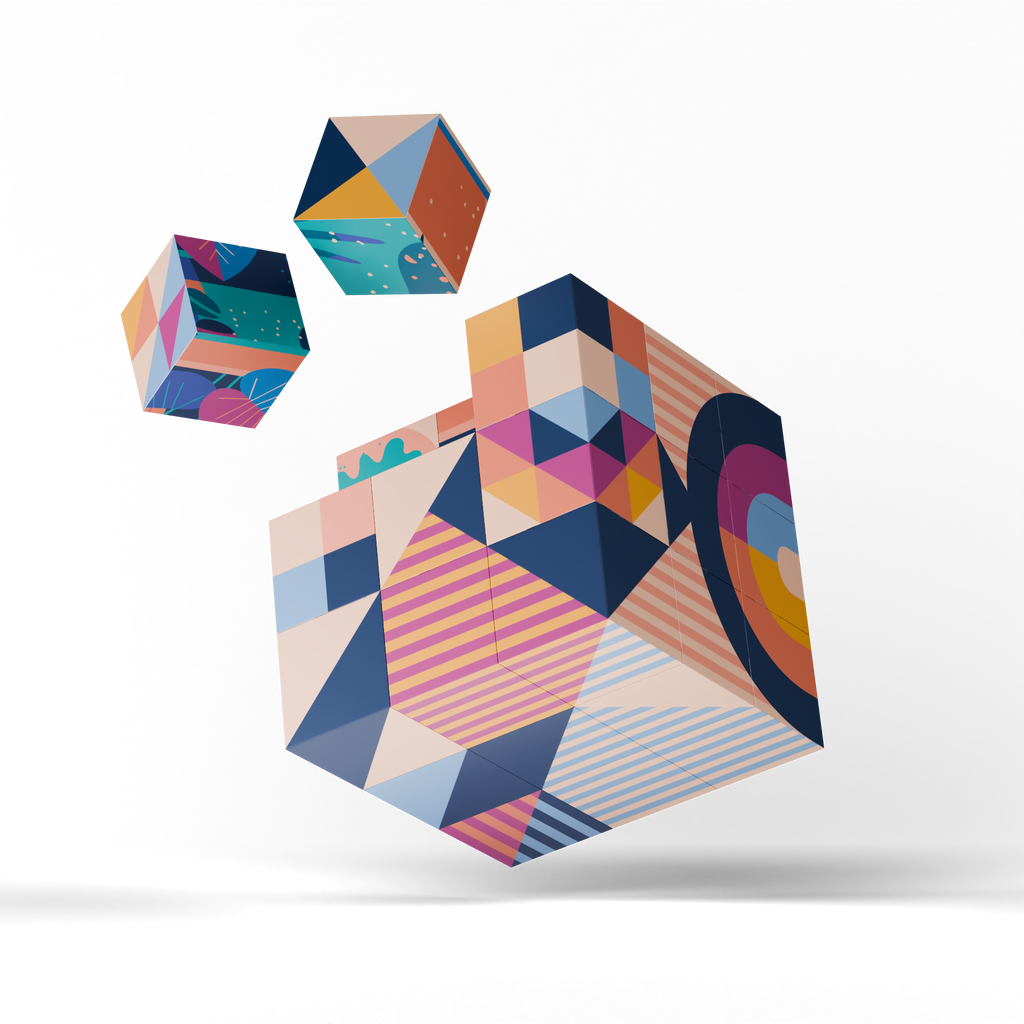 Magnetic Puzzle Cube - Potted Patterns