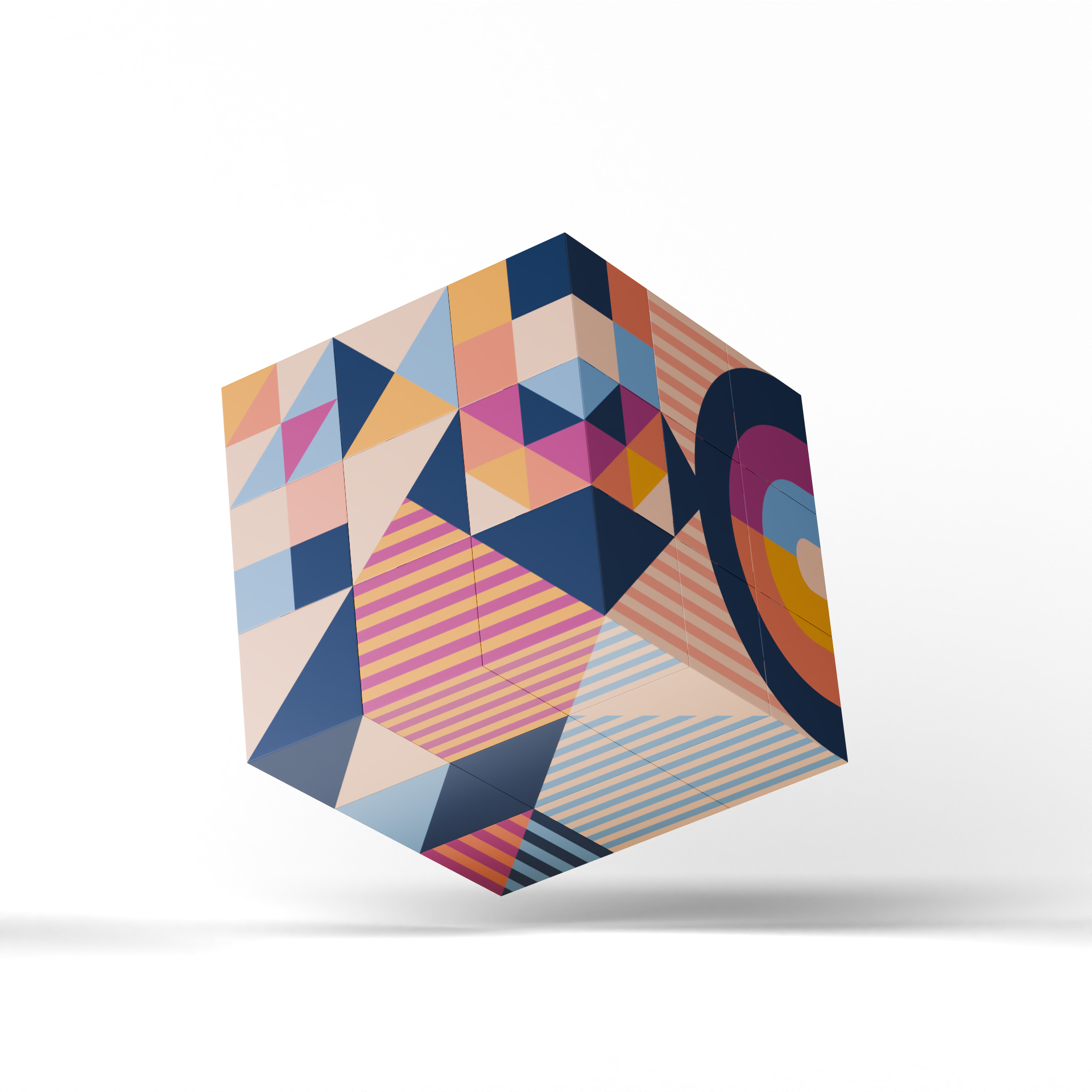 Magnetic Puzzle Cube - Potted Patterns